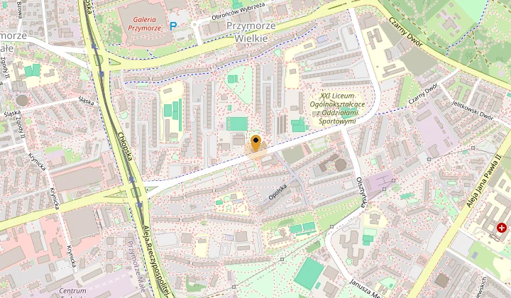 Mapa dojazdu — Perfect Medica, ul. Kołobrzeska 63D, 80-397 Gdańsk